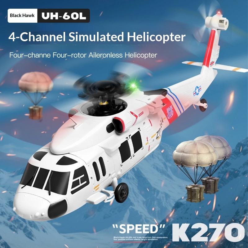 Rc Helicopter Large - Wltoys K270 Black Hawk Uh 60l